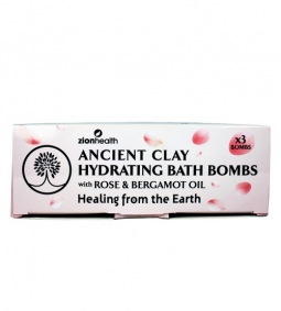 Ancient Clay Hydrating Bath Bombs With Rose & Bergamot Oil